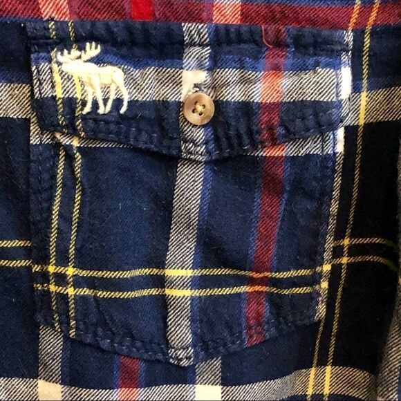 ABERCROMBIE & FITCH PLAID FLANNEL SHIRT SIZE M - Picture 7 of 8
